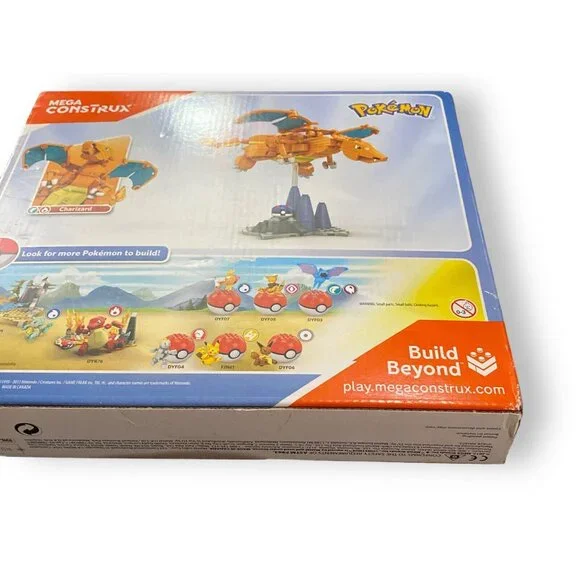 Mattel DYR77 Mega Construx Pokemon Charizard Buildable Figure New Sealed - Picture 4 of 5